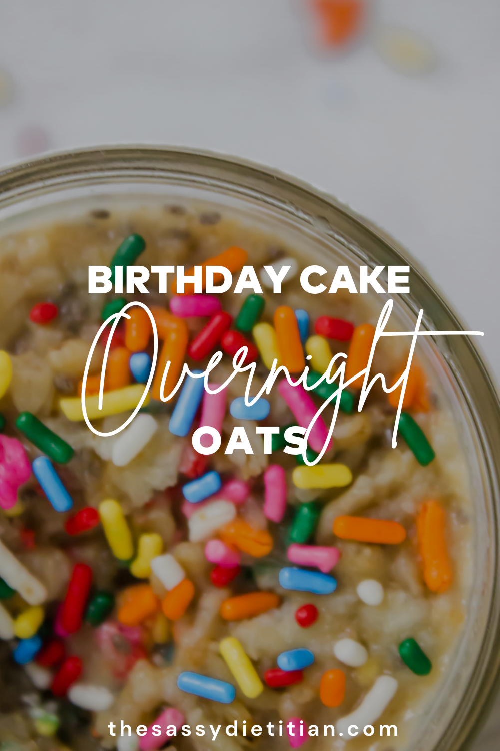 Birthday Cake Overnight Oats